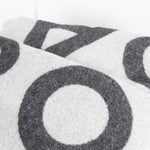 Acne Studios Dark Grey Toronto Logo Scarf