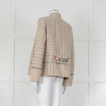 Pero Heavyweight Linen Tailored Jacket with Embroidered Detailing