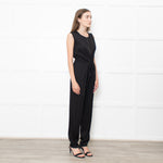 Phillip Lim Black Sleeveless Silk Jumpsuit