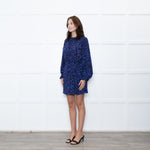 Ba&sh Blue Animal Print Above The Knee Dress