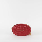 Miu Miu Red Oval Crossbody Quilted Bag