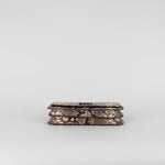 Michael Kors Brown Snake Effect Chain Crossbody