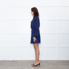 Ba&sh Blue Animal Print Above The Knee Dress
