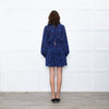 Ba&sh Blue Animal Print Above The Knee Dress