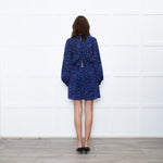 Ba&sh Blue Animal Print Above The Knee Dress