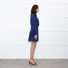 Ba&sh Blue Animal Print Above The Knee Dress
