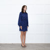 Ba&sh Blue Animal Print Above The Knee Dress