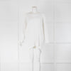 NU Pleats White Plisse Long Sleeved Top