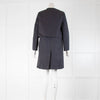 Celine Navy Blue Black Front Open Coat