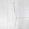 NU Pleats White Plisse Long Sleeved Top