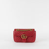 Gucci Red Marmont Small Crossbody Bag