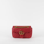 Gucci Red Marmont Small Crossbody Bag