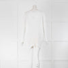 NU Pleats White Plisse Long Sleeved Top