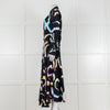A.L.C Black Layered Maxi Dress with Frill Trim