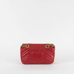 Gucci Red Marmont Small Crossbody Bag