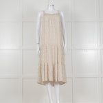 Rails Cream Sundress With Black Small Floral Print