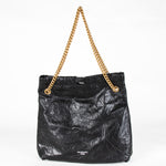 Balenciaga Black Crush Medium Tote Bag