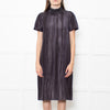 Marni Dark Grey Tie Dye Style Print Loop Neck Line Dress
