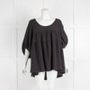 Anaak Black CheeseCloth Short Sleeve Oversized Top