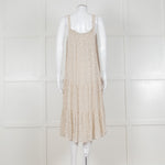 Rails Cream Sundress With Black Small Floral Print