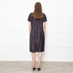 Marni Dark Grey Tie Dye Style Print Loop Neck Line Dress