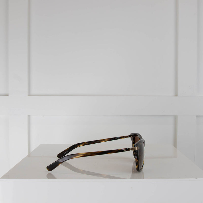 Oliver Peoples Tortoiseshell DFrame Sunglasses