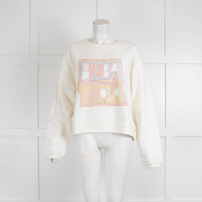 Bimba Y Lola Graphic Logo Sweatshirt