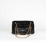 Balenciaga Black Crush Medium Tote Bag