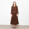 Samantha Sung Brown Animal Print Fit And Flare Belted Dress