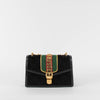 Gucci Velvet Sylvie Black Crossbody Bag