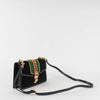 Gucci Velvet Sylvie Black Crossbody Bag