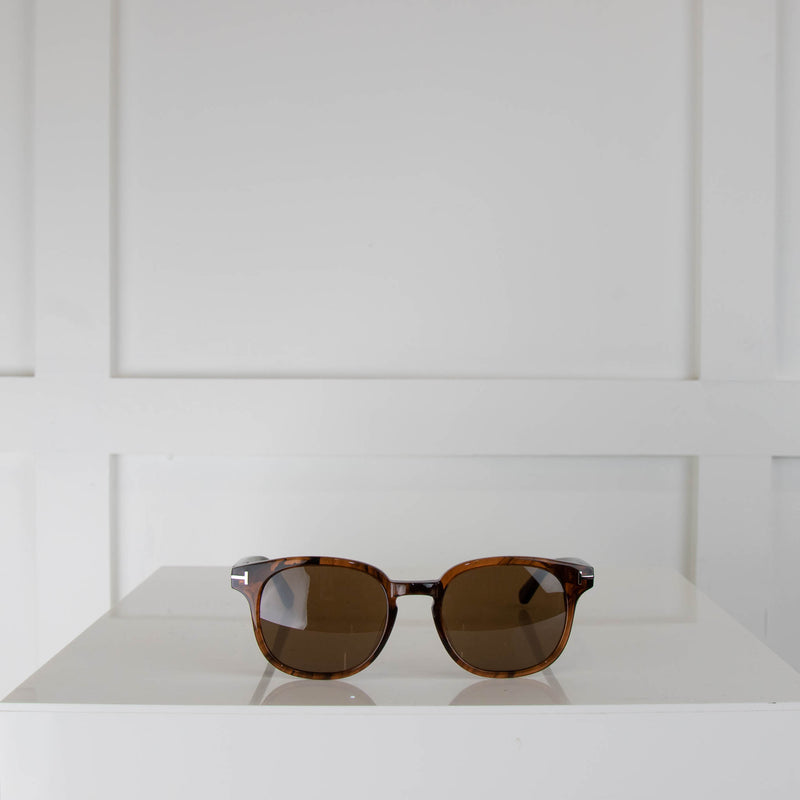 Tom Ford Brown Tortoise Shell Sunglasses