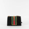 Gucci Velvet Sylvie Black Crossbody Bag
