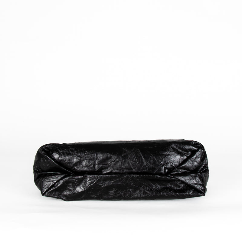 Balenciaga Black Crush Medium Tote Bag