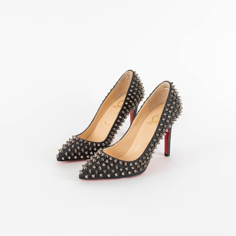 Silver louboutin heels outlet