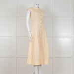 Iris & Ink Yellow Maxi Shirt Dress