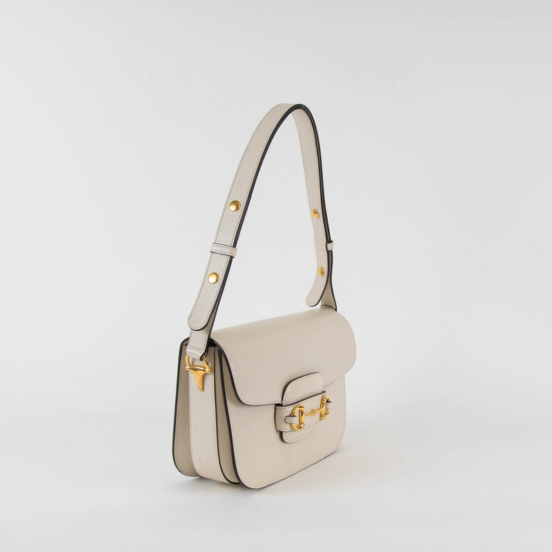 Gucci Horsebit White 1955 Crossbody Bag