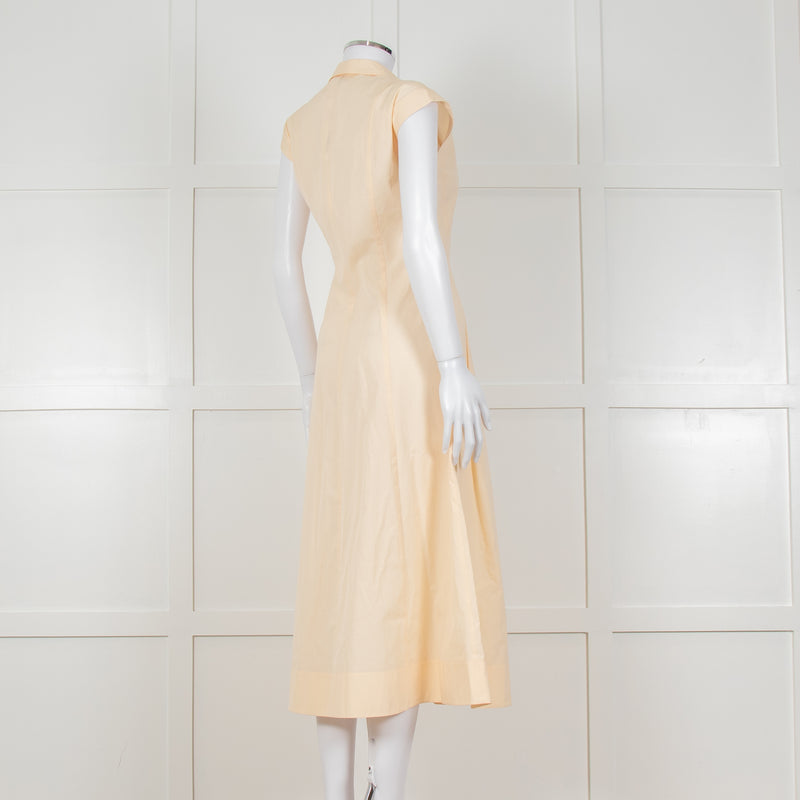 Iris & Ink Yellow Maxi Shirt Dress