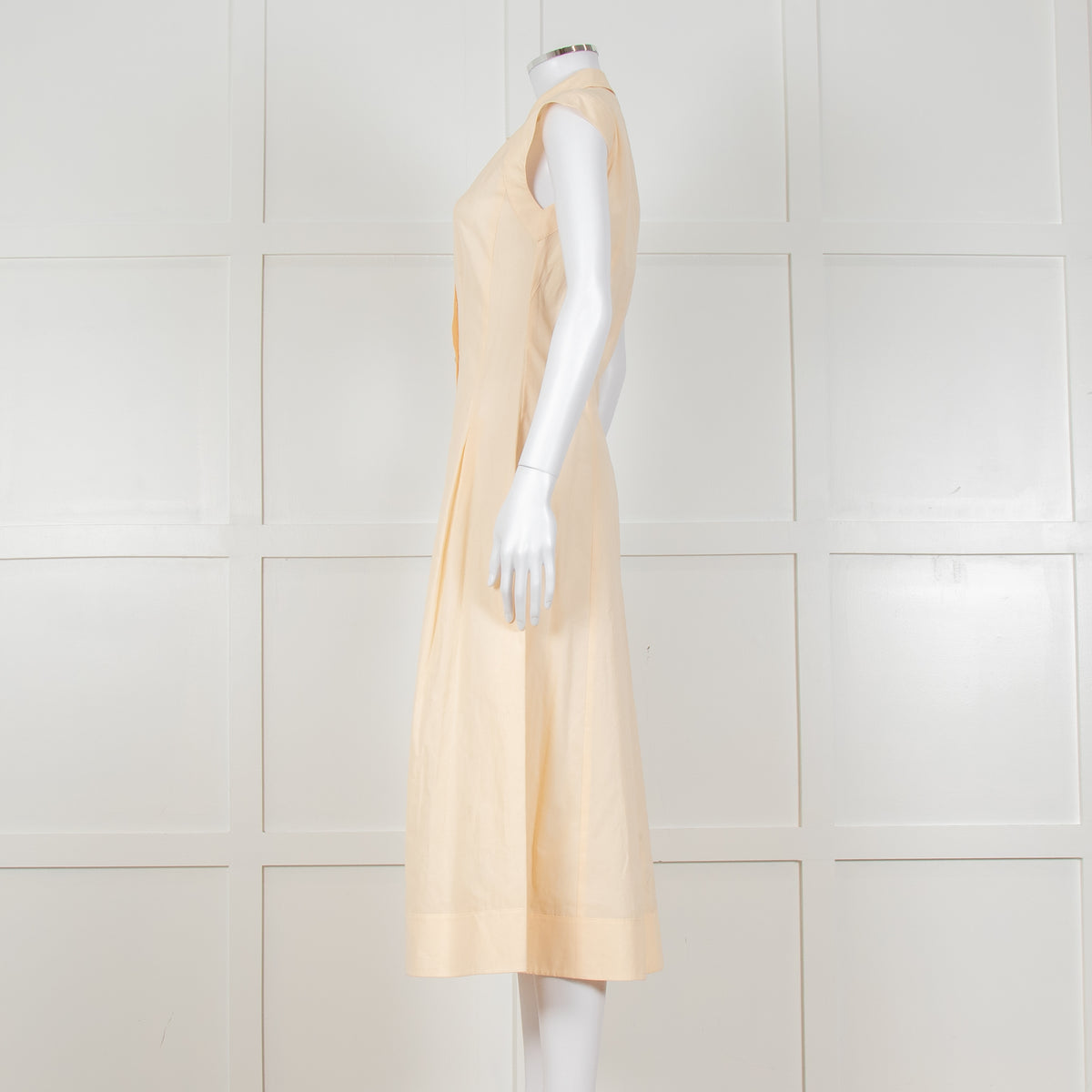 Iris & Ink Yellow Maxi Shirt Dress