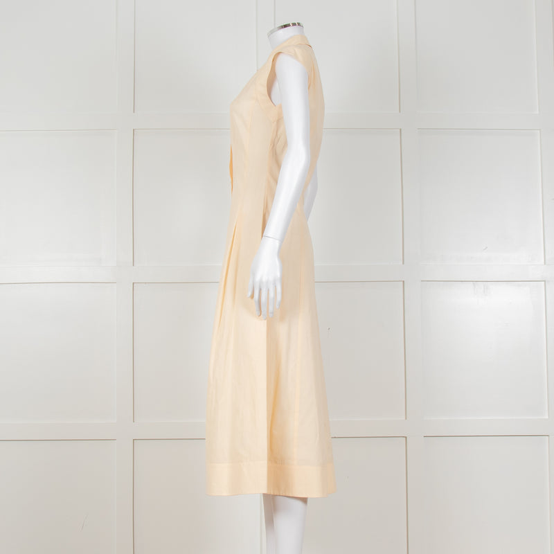 Iris & Ink Yellow Maxi Shirt Dress
