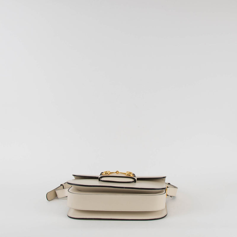 Gucci Horsebit White 1955 Crossbody Bag