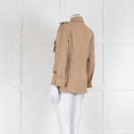 Pinko Safari Jacket with Wooden Jewelled Buttons