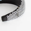 Prada Black Satin Crystal Embellished Headband