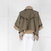 Sacai Khaki Beige Layered Short Trench Coat