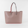 Christian Louboutin Taupe Cabata Studded Tote with Pouch