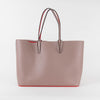 Christian Louboutin Taupe Cabata Studded Tote with Pouch