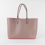 Christian Louboutin Taupe Cabata Studded Tote with Pouch