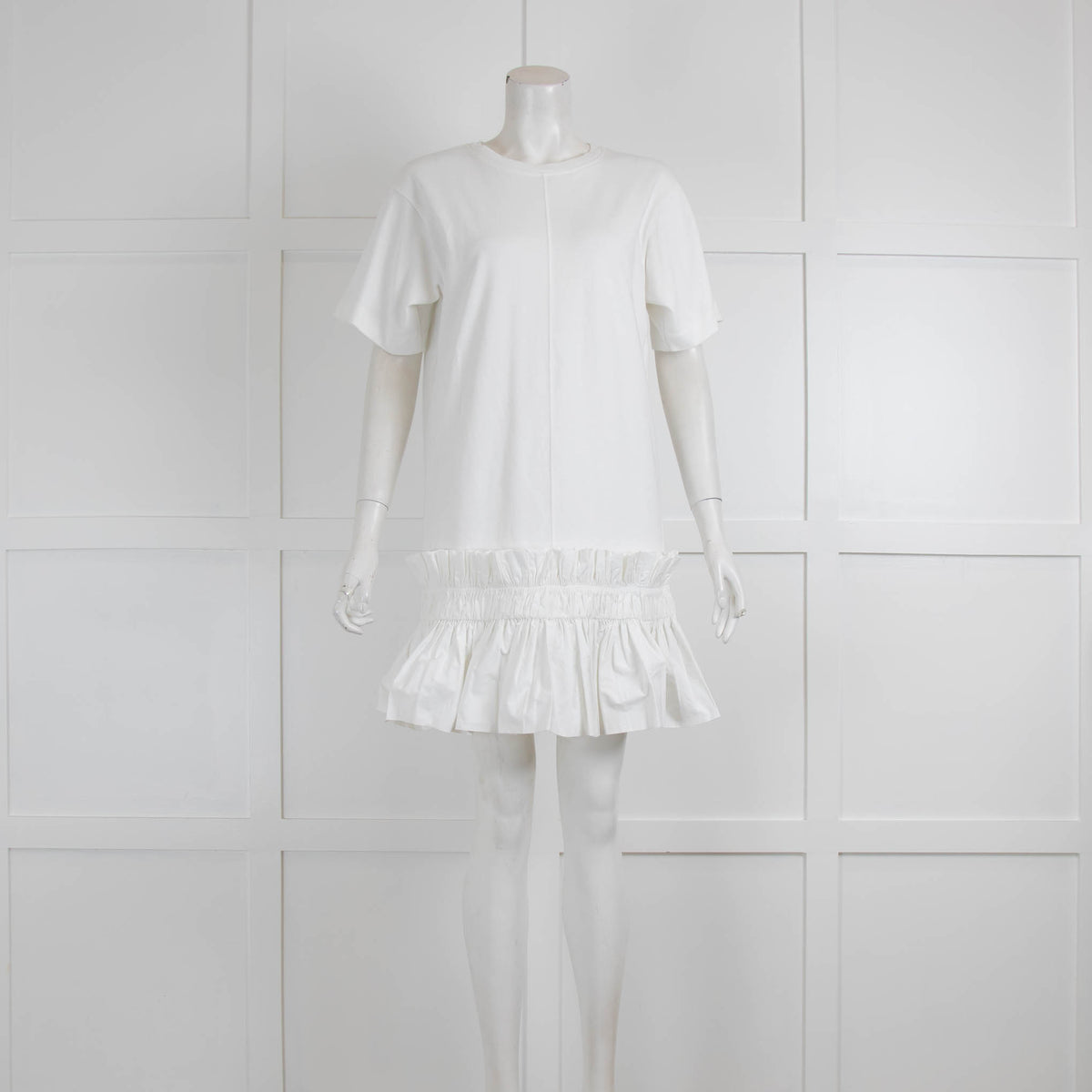 see by chloe t shirt dress See by Chloe Peach Logo Print Cotton Long Sleeve T-Shirt Dress S See by Chloe