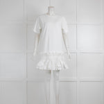 See By Chloe Ruched Cotton Hem T-shirt Dress
