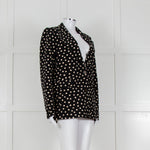 Fabienne Chapot Black Cream Daisy Print Blazer